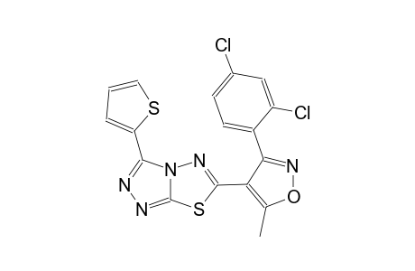 [1,2,4]triazolo[3,4-b][1,3,4]thiadiazole, 6-[3-(2,4-dichlorophenyl)-5-methyl-4-isoxazolyl]-3-(2-thienyl)-