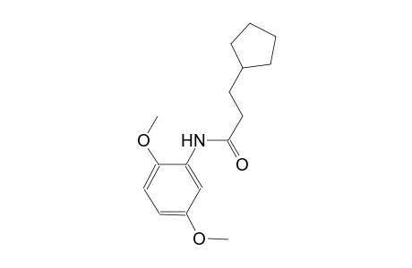 3-cyclopentyl-N-(2,5-dimethoxyphenyl)propanamide