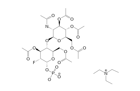 #28;2-ACETAMIDO-3,4,6-TRI-O-ACETYL-2-DEOXY-BETA-D-GLUCOPYRANOSYL-(1->4)-3,6-DI-O-ACETYL-2-DEOXY-2-FLUORO-ALPHA-D-GLUCOPYRANOSYL-PHOSPHATE-MONO-(TRIETHYLAMMONIU