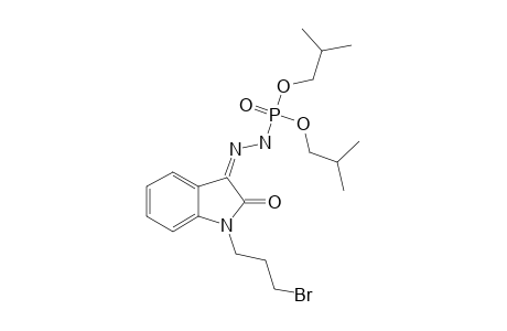PHOSPHOROHYDRAZIDIC-ACID-N'-[1-(3-BROMOPROPYL)-1,2-DIHYDRO-2-OXO-3H-INDOL-3-YLIDENE]-DIISOBUTYLESTER