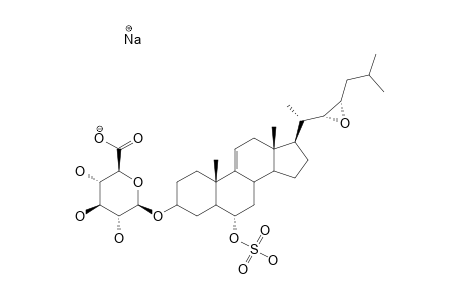 DOWNEYOSIDE-C;3-BETA-O-(BETA-D-GLUCURONOPYRANOSYL)-(22S,23S)-22,23-EPOXY-5-ALPHA-CHOLEST-9(11)-EN-6-ALPHA-YL-SULFATE