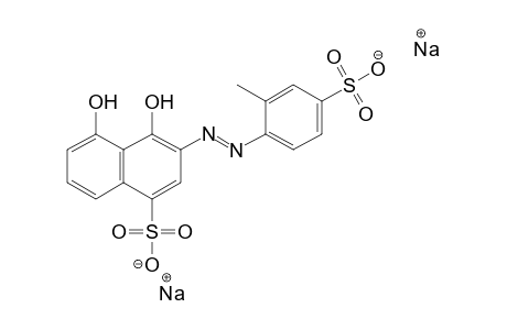 1-Naphthalenesulfonic acid, 4,5-dihydroxy-3-[(2-methyl-4-sulfophenyl)azo]-, disodium salt