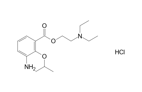 3-amino-2-isopropxybenzoic acid, 2-(diethylamino)ethyl ester, monohydrochloride