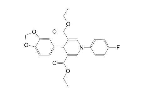 4-(1,3-benzodioxol-5-yl)-1-(4-fluorophenyl)-4H-pyridine-3,5-dicarboxylic acid diethyl ester