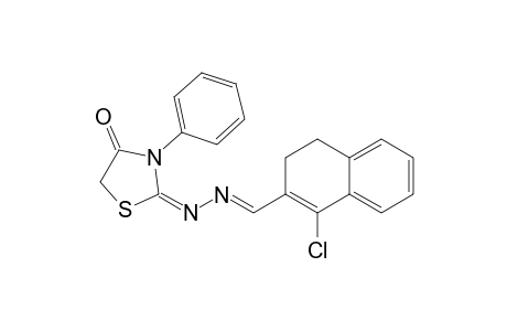 2-(2-((4-Chloro-1,2-dihydronaphthalen-3-yl)-methylene)hydrazono)-3-phenylthiazolidin-4-one