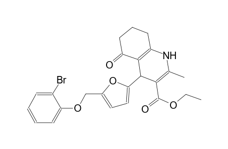 ethyl 4-{5-[(2-bromophenoxy)methyl]-2-furyl}-2-methyl-5-oxo-1,4,5,6,7,8-hexahydro-3-quinolinecarboxylate