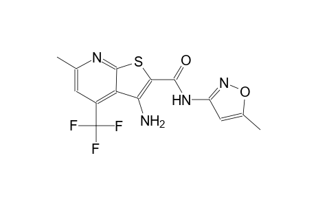 3-amino-6-methyl-N-(5-methyl-3-isoxazolyl)-4-(trifluoromethyl)thieno[2,3-b]pyridine-2-carboxamide