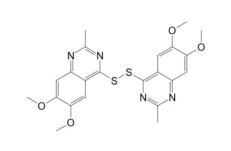 Bis(6,7-dimethoxy-2-methylquinazolin-4-yl) disulphide