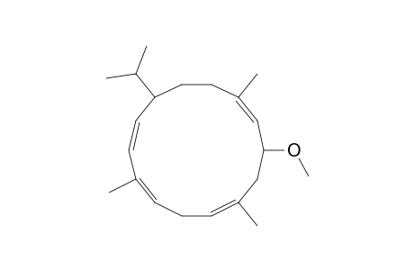 (1s,2e,7e,10r,11e)-10-methoxycembra-2,4,7,11-tetraene