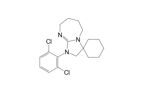 1'-(2,6-dichlorophenyl)-2',3',5',6',7',8'-hexahydrospiro[cyclohexane1,3'-[1H]imidazol[1,2-a][1,3]diazepine]