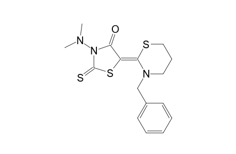 3-Benzyl-2-[4'-oxo-3'-(dimethylamino)-3'-thioxo-1',3'-thiazolidin-5'-ylidene)-tetrahydro-2H-(1,3)-thiazine