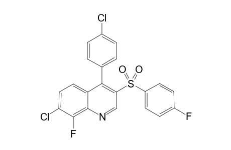 7-Chloro-4-(4-chlorophenyl)-8-fluoro-3-((4-fluorophenyl)-sulfonyl)quinoline