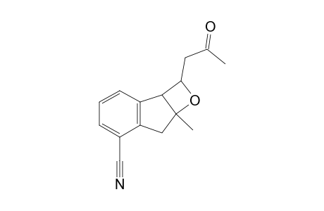 2-Acetonyl-6-cyano-7a-methyl-2,2a,7,7a-tetrahydroindeno[2,1-b]oxete