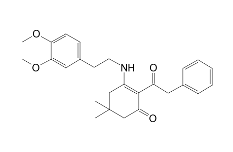 3-(homoveratrylamino)-5,5-dimethyl-2-(2-phenylacetyl)cyclohex-2-en-1-one