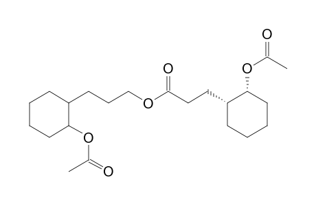 Cyclohexanepropanoic acid, 2-(acetyloxy)-, 3-[2-(acetyloxy)cyclohexyl]propyl ester, [1.alpha.(1S*,2S*),2.alpha.]-