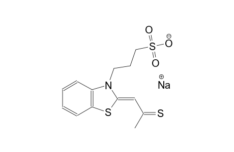 sodium 3-((2Z)-2-(2-thioxopropylidene)-1,3-benzothiazol-3(2H)-yl)-1-propanesulfonate