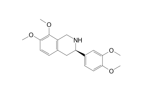 (3R)-3-(3,4-Dimethoxyphenyl)-7,8-dimethoxy-1,2,3,4-tetrahydroisoquinoline