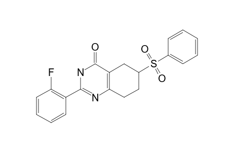 2-(ORTHO-FLUOROPHENYL)-6-(PHENYLSULFONYL)-5,6,7,8-TETRAHYDRO-3H-QUINAZOLIN-4-ONE