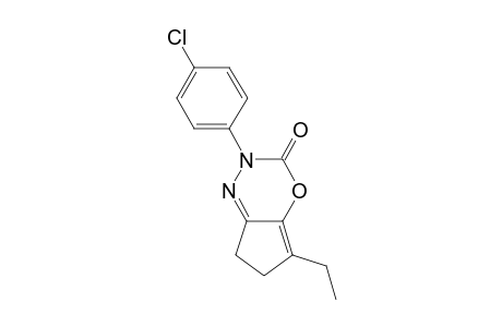 5-Ethyl-2-(4-chlorophenyl)-3-oxo-6,7-dihydrocyclopent[e][1,3,4]oxadiazine