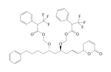 1-{3'-[3'',6''-Dihydro-6''-oxo-2H-pyran-2''-yl]prop-2'-enyl}-3-(4"-phenylbutyl)propane-1,3-diyl bis[(.alpha.-S)-.alpha.-methoxy-.alpha.-(trifluoromethyl)phenylacetate]