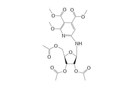 4,5-Dicarbomethoxy-6-methtoxy-2-(tri-O-acetyl-.beta.-D-ribofuranosylamino)pyridine