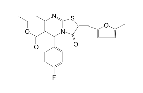 ethyl (2E)-5-(4-fluorophenyl)-7-methyl-2-[(5-methyl-2-furyl)methylene]-3-oxo-2,3-dihydro-5H-[1,3]thiazolo[3,2-a]pyrimidine-6-carboxylate