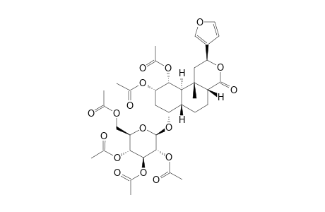 acetic acid [(2S,4aR,6aS,7R,9S,10R,10aR,10bS)-9-acetoxy-2-(3-furyl)-4-keto-10b-methyl-7-[(2R,3R,4S,5R,6R)-3,4,5-triacetoxy-6-(acetoxymethyl)tetrahydropyran-2-yl]oxy-2,4a,5,6,6a,7,8,9,10,10a-decahydro-1H-benzo[f]isochromen-10-yl] ester