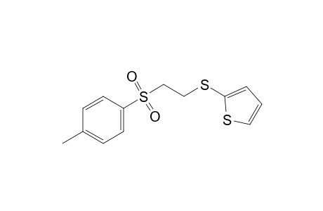 2-{[2-(p-tolylsulfonyl)ethyl]thio}thiophene