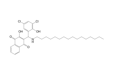 rac-3-[(Hexadecylamino)(3,5-dichloro-2-hydroxyphenyl)methyl]-2-hydroxy-1,4-naphthoquinone