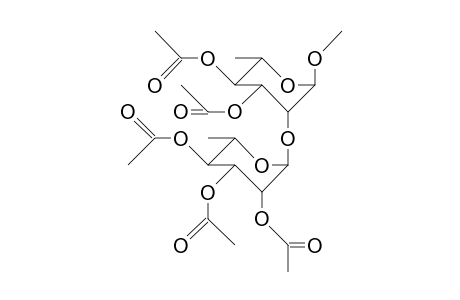 Methyl 3,4-di-O-acetyl-2-O-(2,3,4-tri-O-acetyl.alpha.-L-rhamnopyranosyl).alpha.-L-rhamnopyranoside