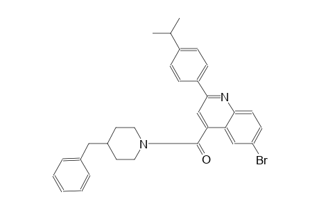 4-[(4-benzyl-1-piperidinyl)carbonyl]-6-bromo-2-(4-isopropylphenyl)quinoline