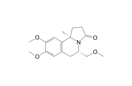 (5S,10bR)-8,9-dimethoxy-5-(methoxymethyl)-10b-methyl-1,2,5,6-tetrahydropyrrolo[2,1-a]isoquinolin-3-one