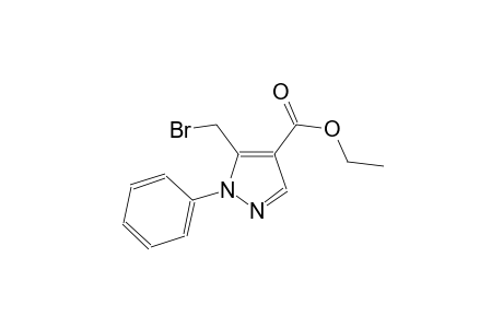 1H-pyrazole-4-carboxylic acid, 5-(bromomethyl)-1-phenyl-, ethylester
