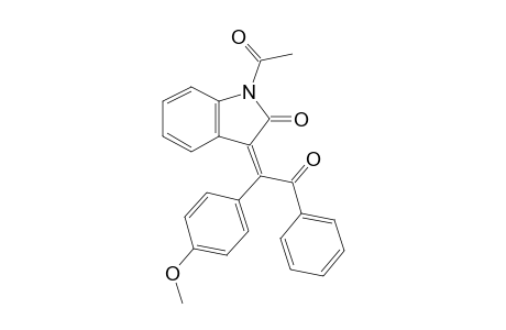 (3Z)-1-acetyl-3-[1-(4-methoxyphenyl)-2-oxo-2-phenyl-ethylidene]indolin-2-one