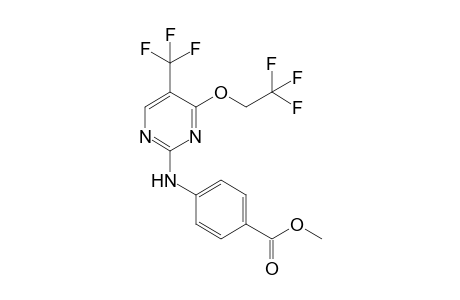 2-[4-(methoxycarbonyl)phenylamino]-4-(2,2,2-trifluoroethoxy)-5-(trifluoromethyl)pyrimidine