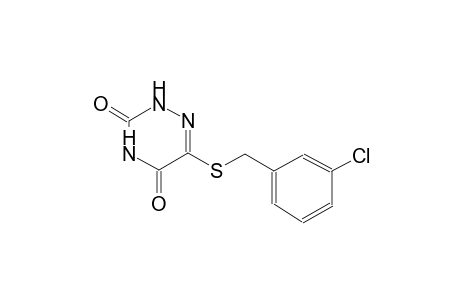 1,2,4-triazine-3,5(2H,4H)-dione, 6-[[(3-chlorophenyl)methyl]thio]-
