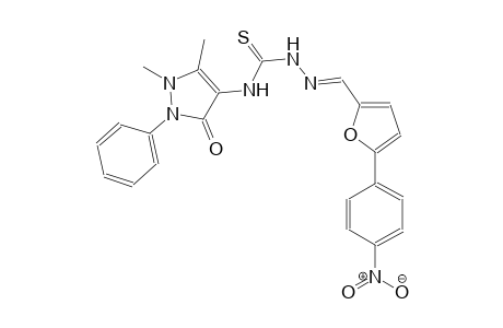 1H-pyrazole, 2,3-dihydro-1,5-dimethyl-4-[[[(2E)-2-[[5-(4-nitrophenyl)-2-furanyl]methylene]hydrazino]carbonothioyl]amino]-3-oxo-2-phenyl-