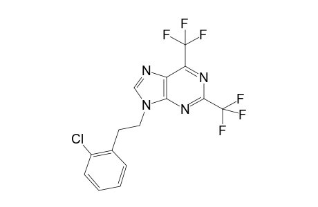 9-[2-(2-chlorophenyl)ethyl]-2,6-bis(trifluoromethyl)-9H-purine