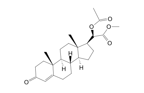 20α-hydroxy-3-oxopregn-4-en-21-oic acid, methyl ester, acetate