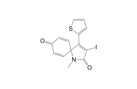 3-Iodo-1-methyl-4-(thiophen-2-yl)-1-azaspiro[4.5]deca-3,6,9-trien-2,8-dione