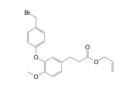 Allyl 3-[3'-(p-(bromomethyl)phenoxy)-4'-methoxyphenyl]-propanoate