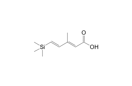 (2E,4E)-3-Methyl-5-trimethylsilylpent-2,4-dienoic acid