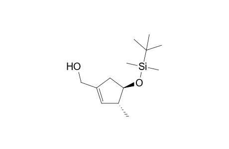 trans-(+-)-4-[[(1,1-Dimethylethyl)dimethylsilyl]oxy]-3-methyl-1-cyclopentene-1-methanol