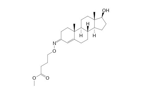 (3Z)-17.beta.-Hydroxyandrost-4-en-3-one - O-[3'-(methoxycarbonyl)propyl]oxime