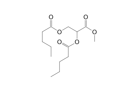 3-Methoxy-3-oxopropane-1,2-diyl dipentanoate