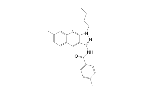 N-(1-butyl-7-methyl-1H-pyrazolo[3,4-b]quinolin-3-yl)-4-methylbenzamide