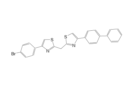 thiazole, 2-[(4-[1,1'-biphenyl]-4-yl-2-thiazolyl)methyl]-4-(4-bromophenyl)-