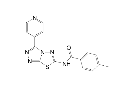 4-Methyl-N-(3-(pyridin-4-yl)-[1,2,4]triazolo[3,4-b][1,3,4]thiadiazol-6-yl)benzamide