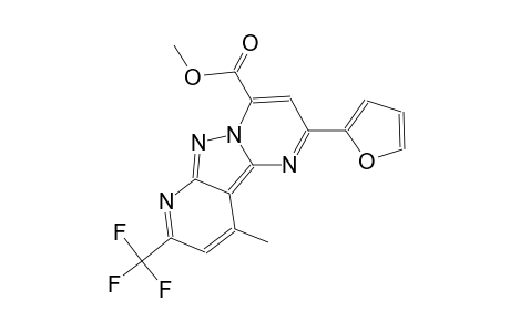 pyrido[2',3':3,4]pyrazolo[1,5-a]pyrimidine-4-carboxylic acid, 2-(2-furanyl)-10-methyl-8-(trifluoromethyl)-, methyl ester