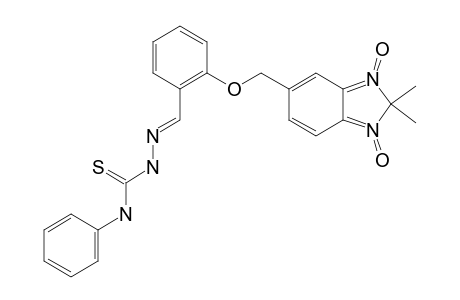 5-[2-(N(4)-PHENYLTHIOSEMICARBAZONO)-PHENYLOXYMETHYL]-2,2-DIMETHYL-2H-BENZIMIDAZOLE-1,3-DI-N-OXIDE